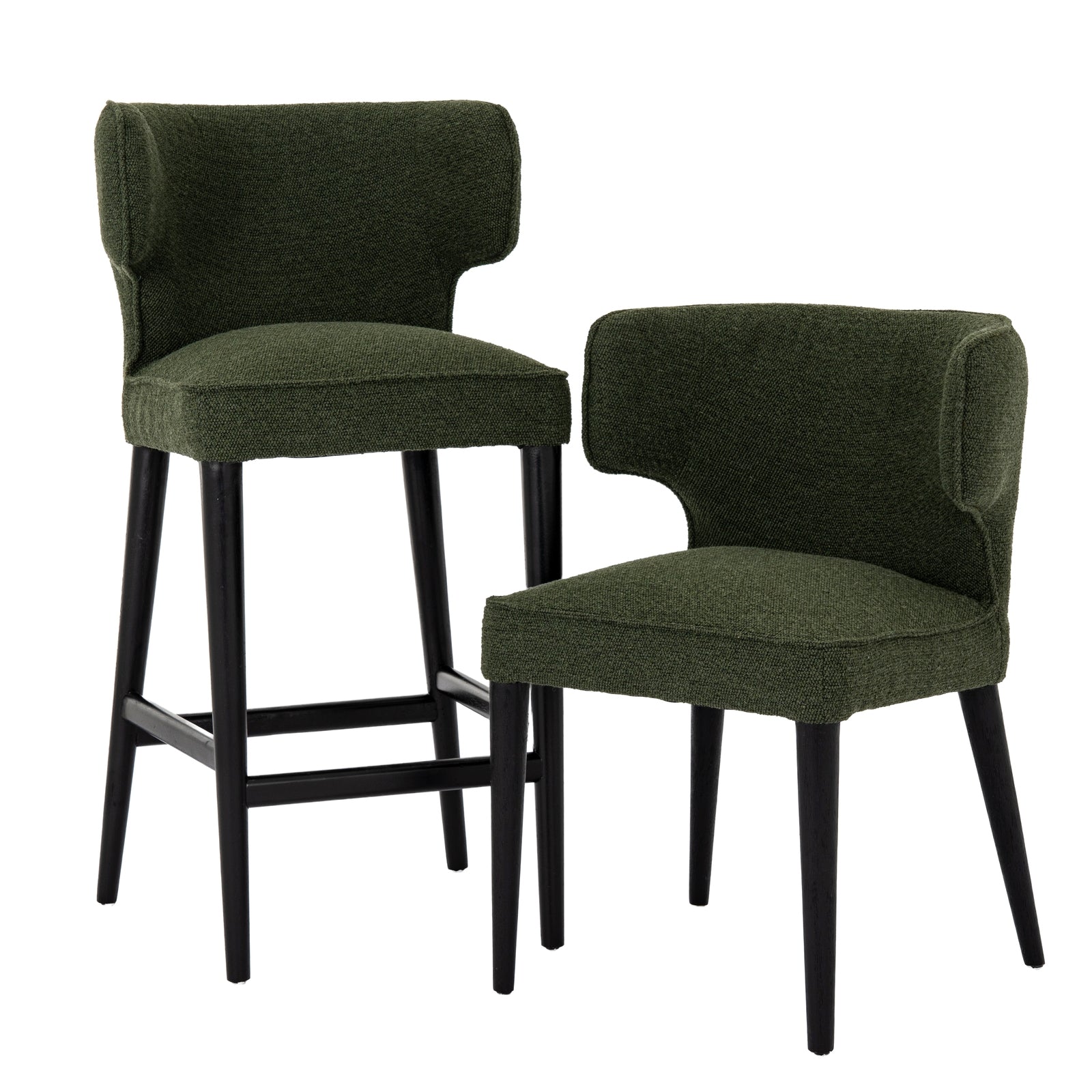 Avia Moss Dining Chair | Moss Green Upholstered Dining Seat
