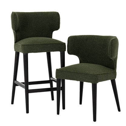 Avia Moss Dining Chair | Moss Green Upholstered Dining Seat