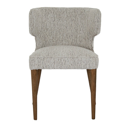 Avia Mist Dining Chair | Grey Fabric Upholstered Wooden Dining Seat