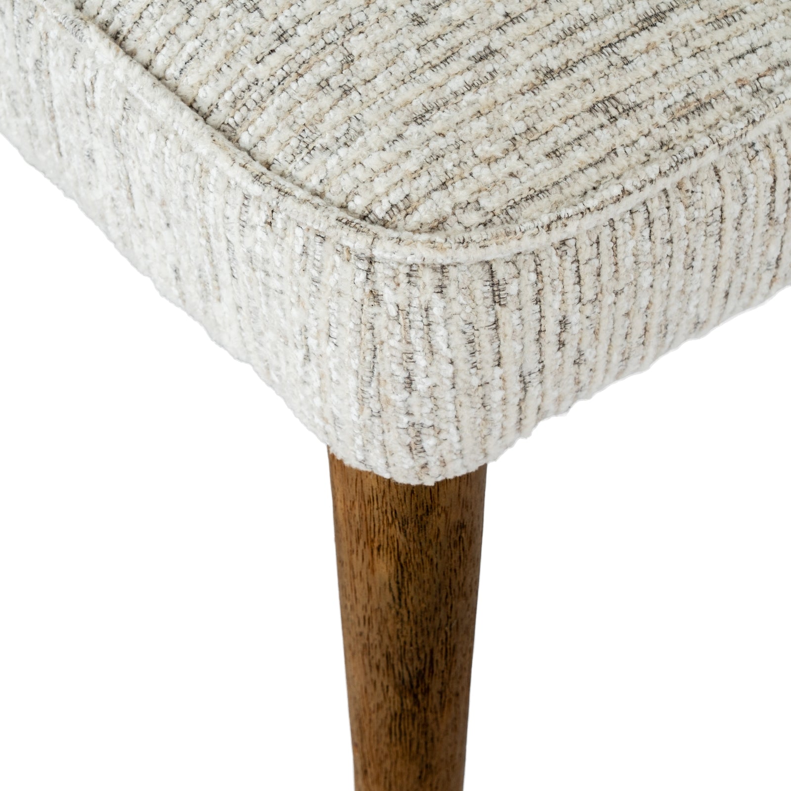 Avia Mist Dining Chair | Grey Fabric Upholstered Wooden Dining Seat