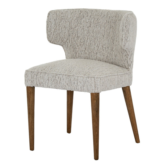 Avia Mist Dining Chair | Grey Fabric Upholstered Wooden Dining Seat