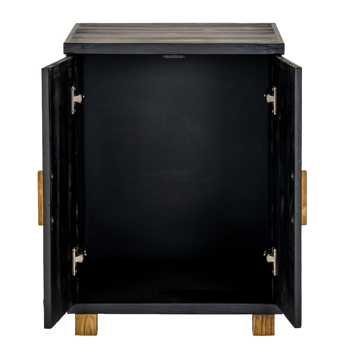 Lennox Black 2 Door Side Cupboard for Stylish Compact Storage