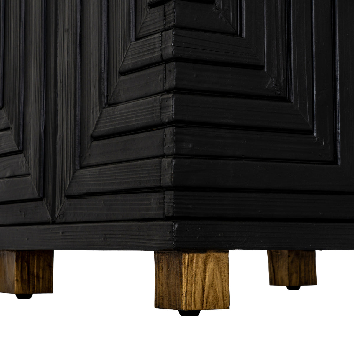 Lennox Black 2 Door Side Cupboard for Stylish Compact Storage