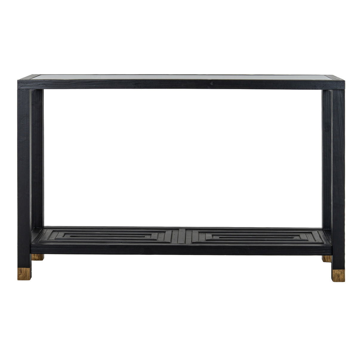 Lennox Black Console Table with Generous Matte Top for Stylish Interiors