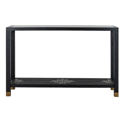Lennox Black Console Table with Generous Matte Top for Stylish Interiors