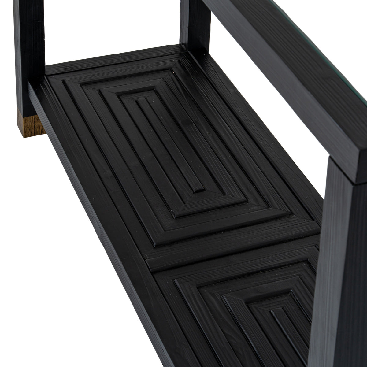 Lennox Black Console Table with Generous Matte Top for Stylish Interiors