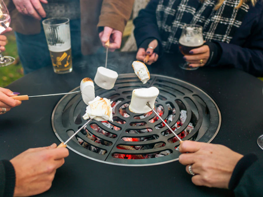 The ‘O’ Grill – Fire and Ice | METARTAL Outdoor Fire Pit, BBQ & Drinks Table