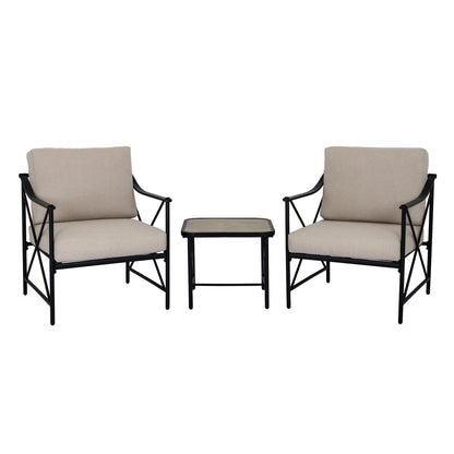 Madison Black Bistro Set for Indoor and Outdoor Relaxing