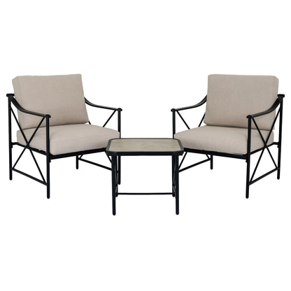 Madison Black Bistro Set for Indoor and Outdoor Relaxing