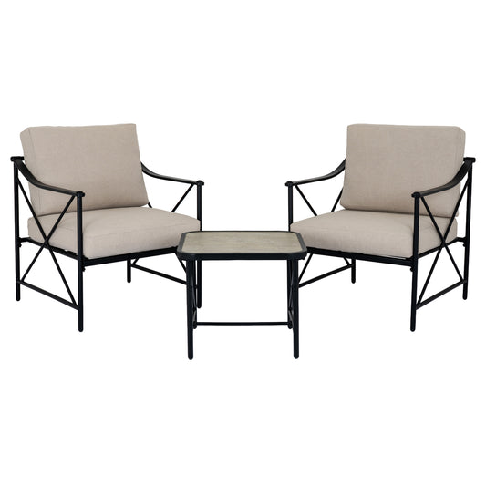 Madison Black Bistro Set for Indoor and Outdoor Relaxing
