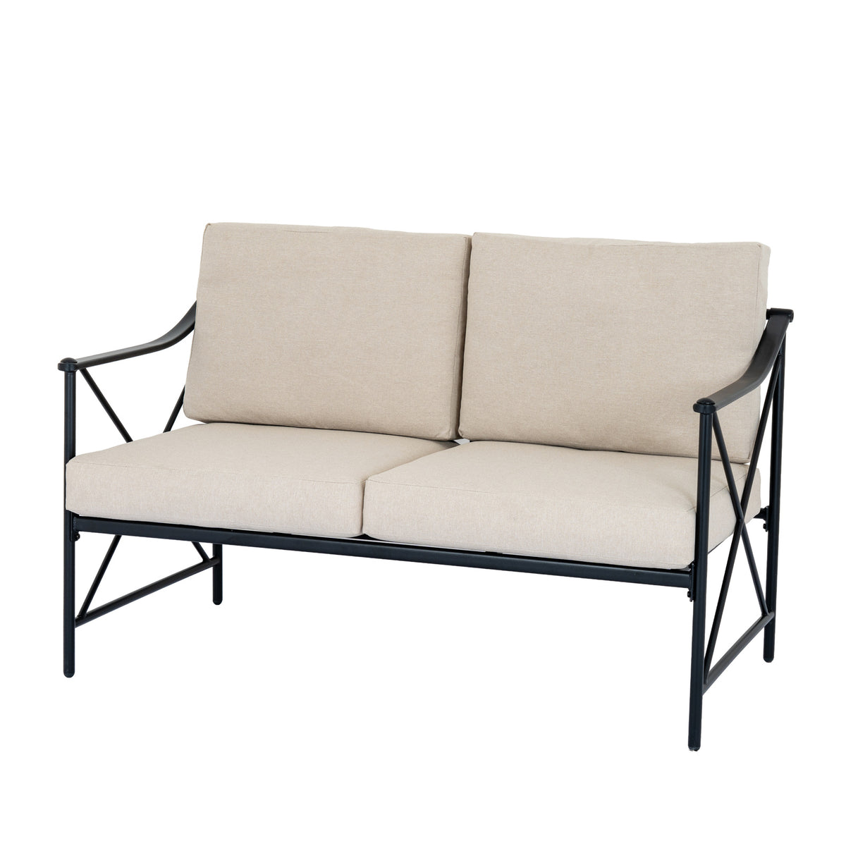 Madison Black Outdoor 4 Seater Lounge Set for Stylish Garden Living