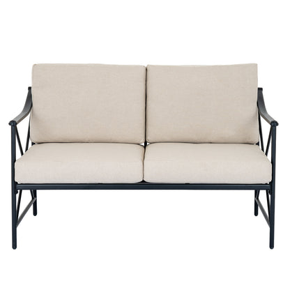 Madison Black Outdoor 4 Seater Lounge Set for Stylish Garden Living