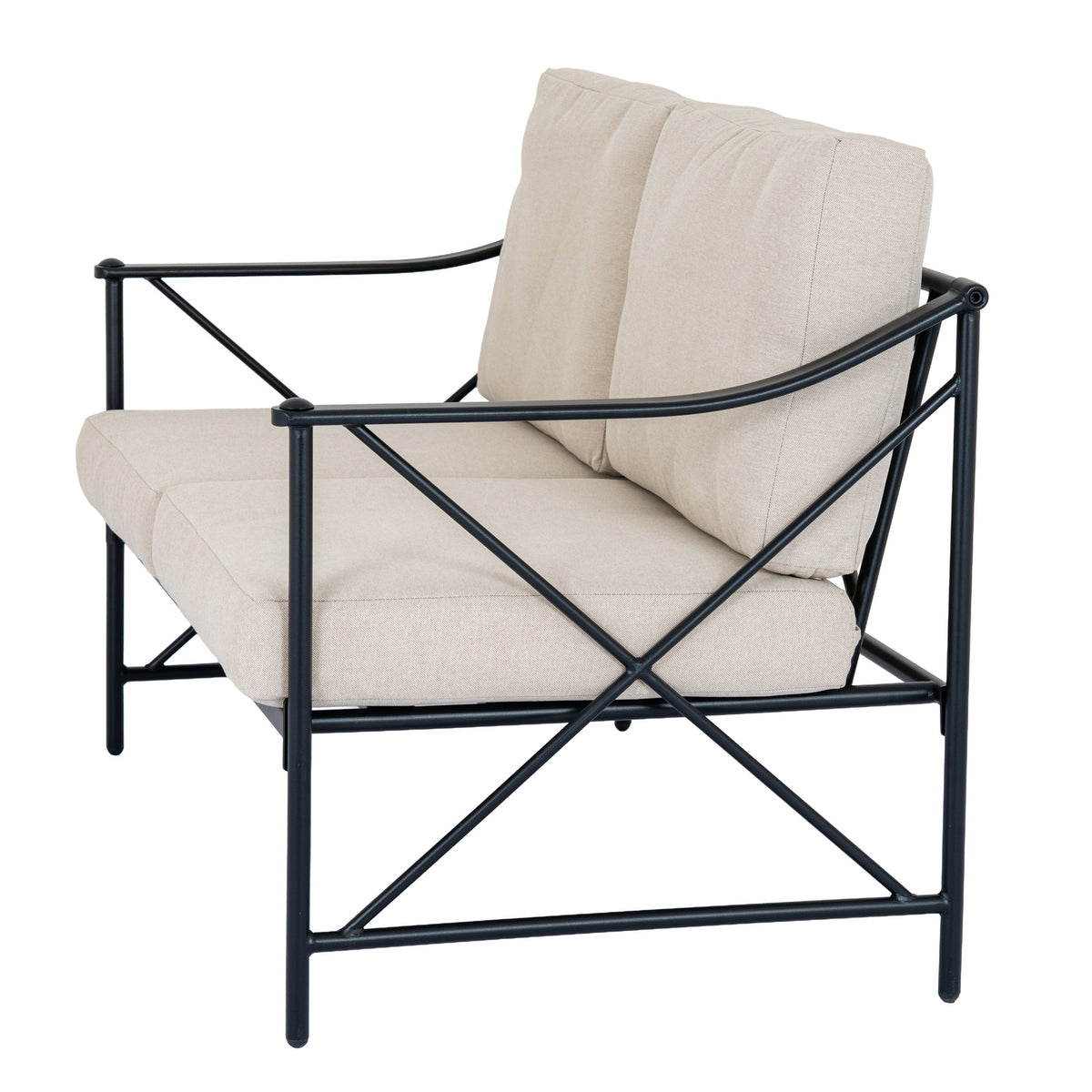 Madison Black Outdoor 4 Seater Lounge Set for Stylish Garden Living