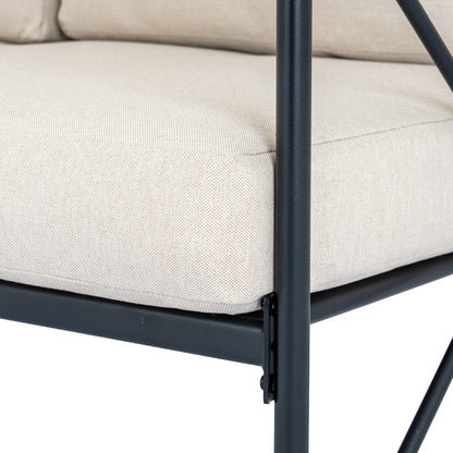 Madison Black Outdoor 4 Seater Lounge Set for Stylish Garden Living