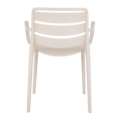 Velo Putty Carver Chair | Comfortable Indoor & Outdoor Dining Chair with Armrests