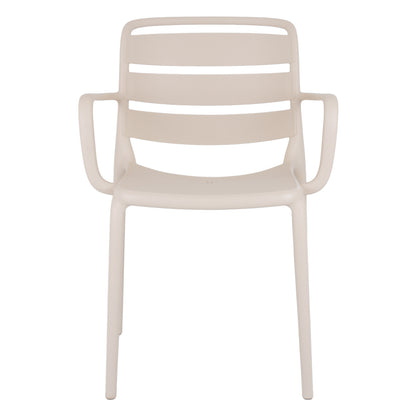 Velo Putty Carver Chair | Comfortable Indoor & Outdoor Dining Chair with Armrests