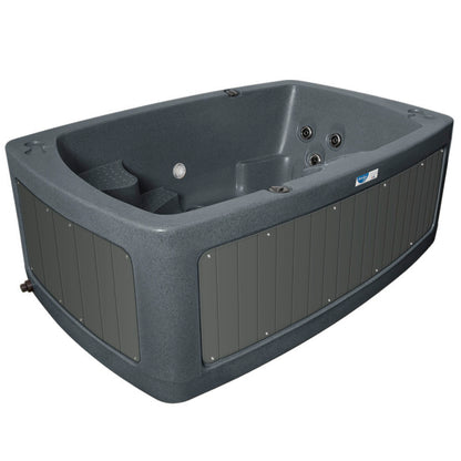DuoSpa S080 2-Person Hot Tub & Ice Bath | Dark Grey