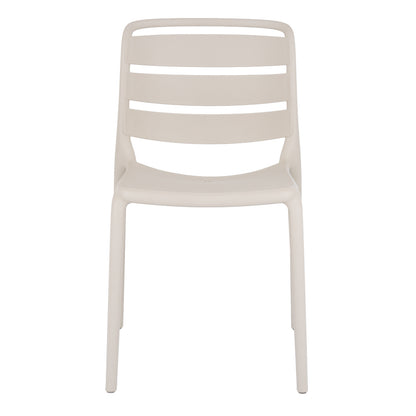 Velo Putty Dining Chair | Modern Indoor & Outdoor Plastic Garden Chair