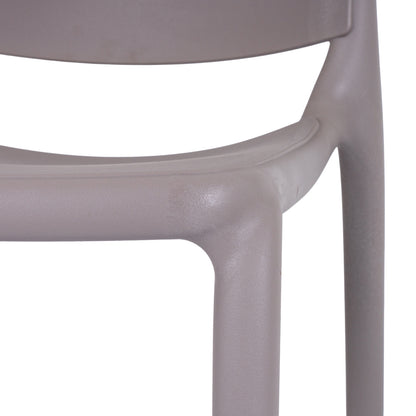 Velo Putty Dining Chair | Modern Indoor & Outdoor Plastic Garden Chair