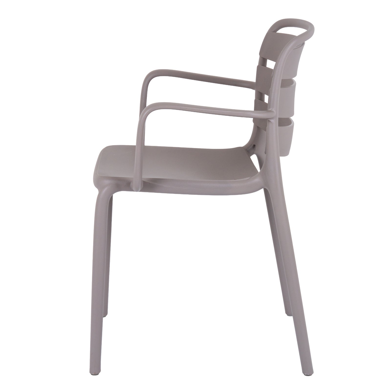 Velo Stone Carver Chair | Modern Indoor & Outdoor Dining Chair with Armrests