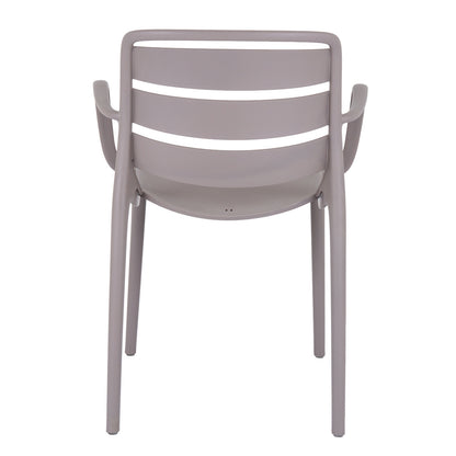 Velo Stone Carver Chair | Modern Indoor & Outdoor Dining Chair with Armrests