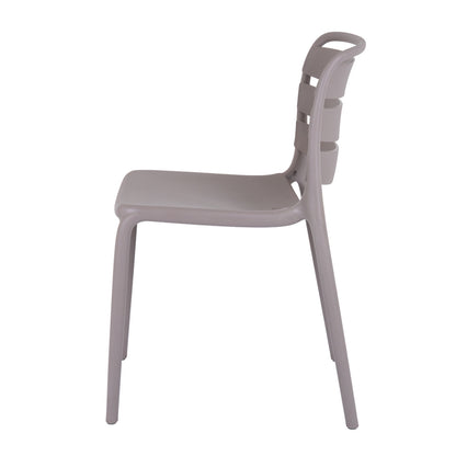 Velo Stone Dining Chair | Modern Indoor & Outdoor Plastic Garden Chair