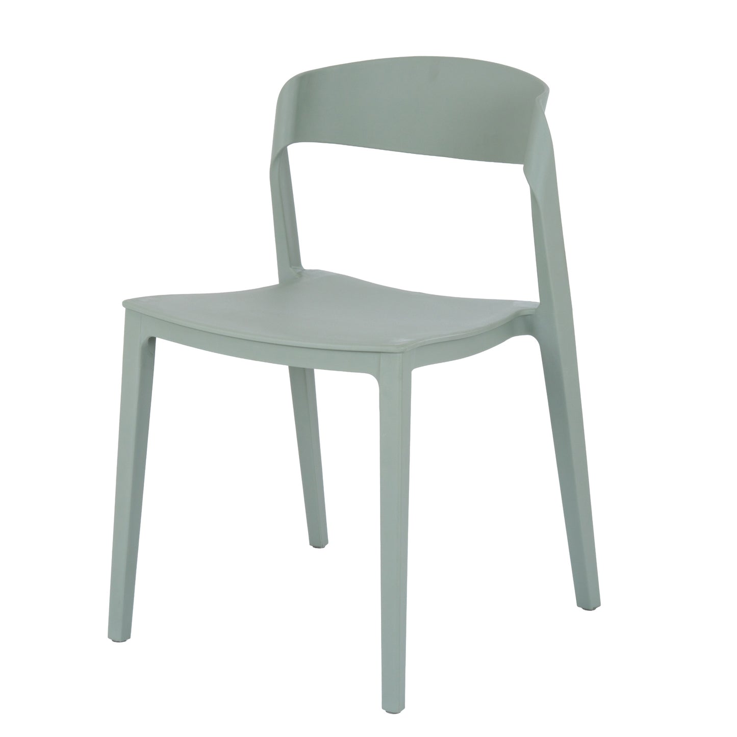 Zen French Grey Dining Chair | Modern Plastic Chair for Indoor & Outdoor Living
