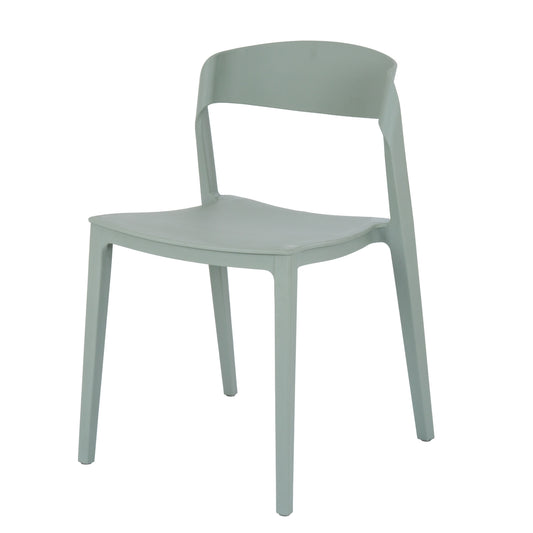 Zen French Grey Dining Chair | Modern Plastic Chair for Indoor & Outdoor Living