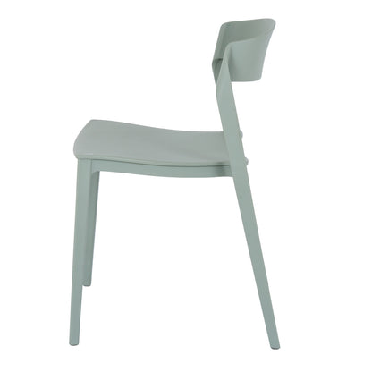 Zen French Grey Dining Chair | Modern Plastic Chair for Indoor & Outdoor Living