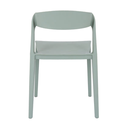 Zen French Grey Dining Chair | Modern Plastic Chair for Indoor & Outdoor Living