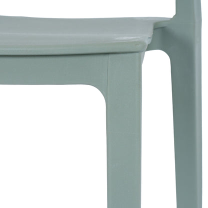 Zen French Grey Dining Chair | Modern Plastic Chair for Indoor & Outdoor Living