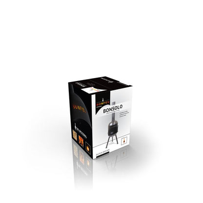 BonFeu, BonSolo, Outdoor Fireplace and Grill, Black