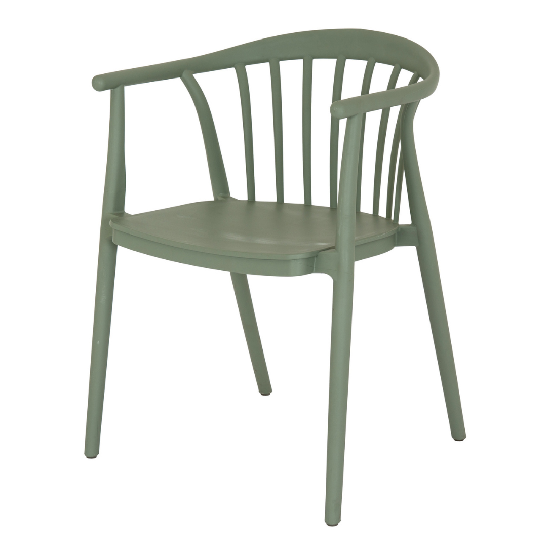 Echo French Grey Outdoor Dining Chair | Weather Resistant Garden Seating