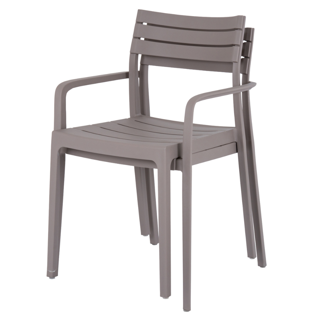 Aura Stone Outdoor Carver Chair | Weather Resistant Garden Dining Chair