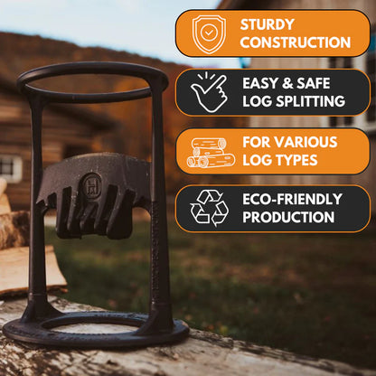 Kindling Cracker Original – Safe Easy Firewood Splitter | Cast Iron Tool