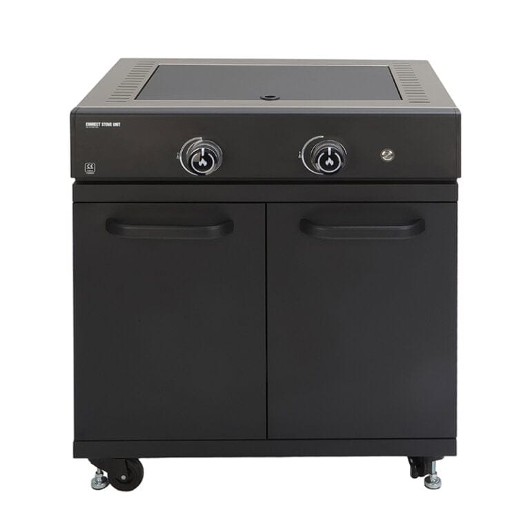 GRLLR Outdoor Kitchen U Shap Sink 5 Burner Fridge and Kamado