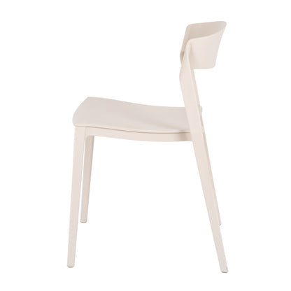 Zen Putty Dining Chair | Modern Indoor & Outdoor Plastic Garden Chair