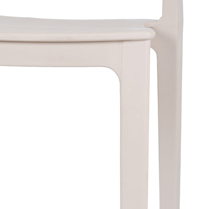 Zen Putty Dining Chair | Modern Indoor & Outdoor Plastic Garden Chair