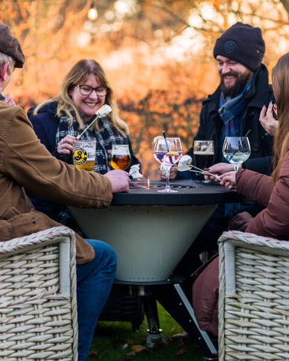 The ‘O’ Grill – Fire and Ice | METARTAL Outdoor Fire Pit, BBQ & Drinks Table