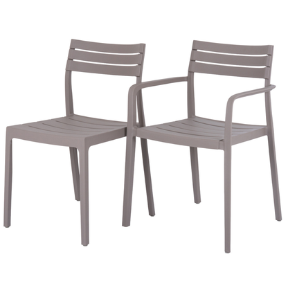 Aura Stone Outdoor Carver Chair | Weather Resistant Garden Dining Chair