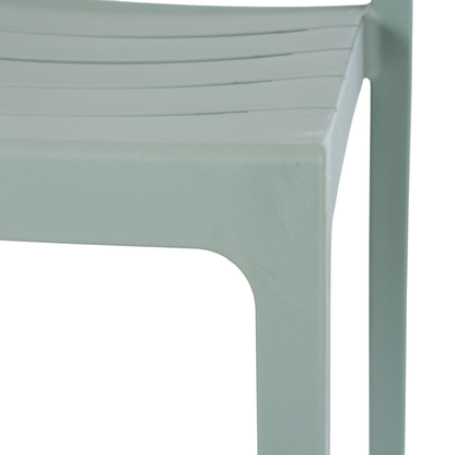 Aura French Grey Outdoor Dining Chair | Weather Resistant Garden & Patio Seating