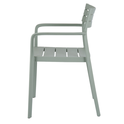 Aura French Grey Outdoor Carver Chair | Comfortable Weather Resistant Garden Seating