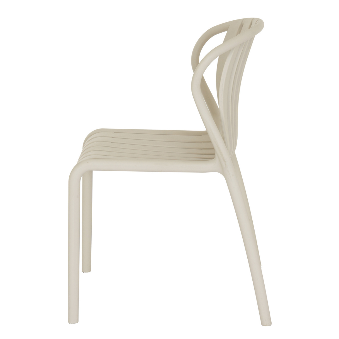 Axis Putty Grey Outdoor Dining Chair | Weather Resistant Garden & Patio Seating