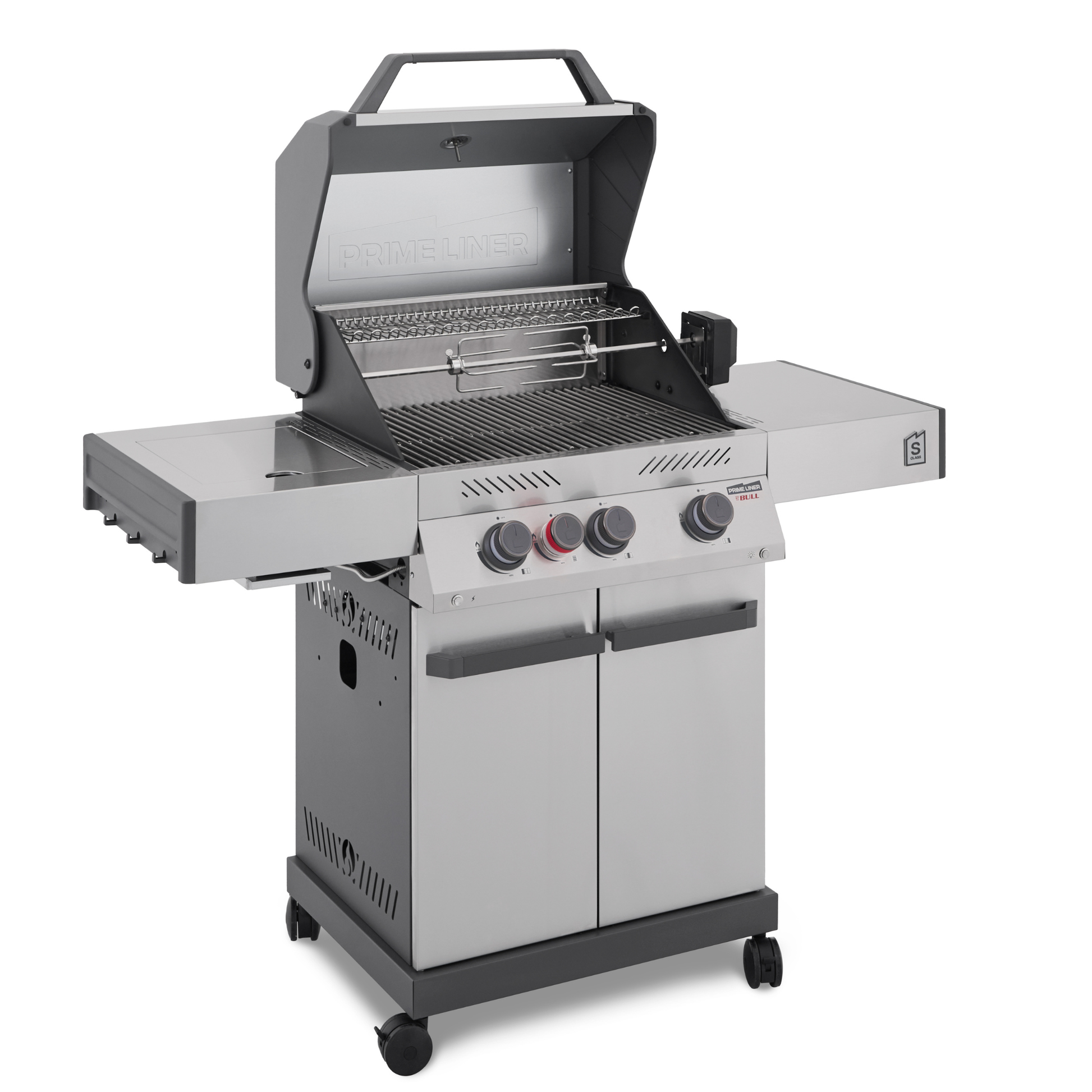 Primeliner By Bull S3 Gas Barbecue with Infrared Searing Burner & Cart