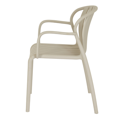 Axis Putty Grey Outdoor Carver Chair | Weather Resistant Garden Dining Chair