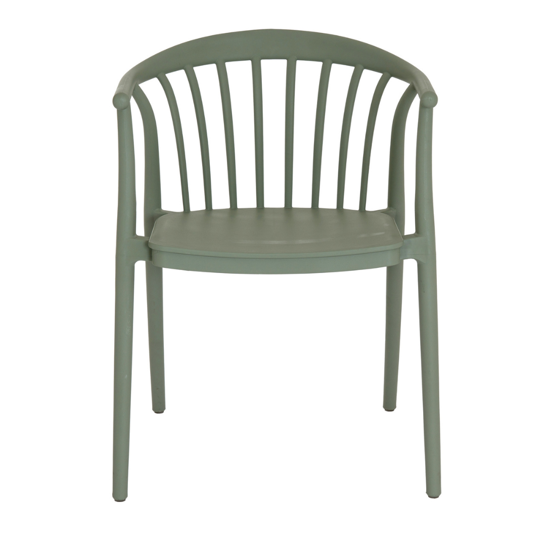 Echo French Grey Outdoor Dining Chair | Weather Resistant Garden Seating