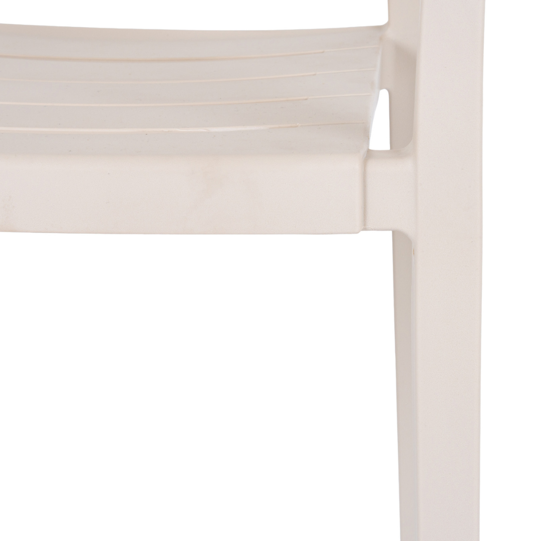 Aura Putty Grey Outdoor Carver Chair | Weather Resistant Garden Dining Chair