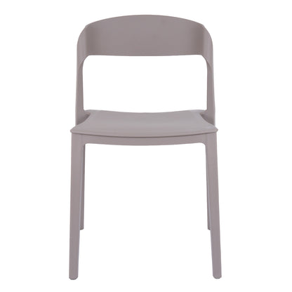 Zen Stone Dining Chair | Modern Indoor & Outdoor Plastic Garden Chair