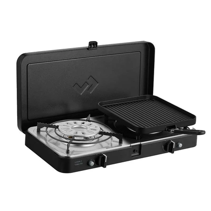 Cadac 2 Cook Turbo FFD Deluxe QR Dual Burner Gas Stove with Flame Failure Device