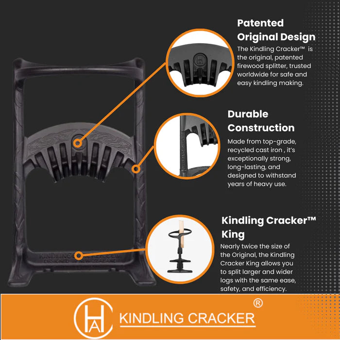 Kindling Cracker™ King Premium Bundle – Safe Firewood Splitting Kit